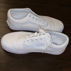 White old skool vans